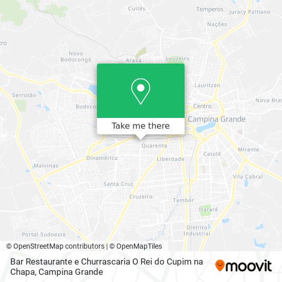 Bar Restaurante e Churrascaria O Rei do Cupim na Chapa map