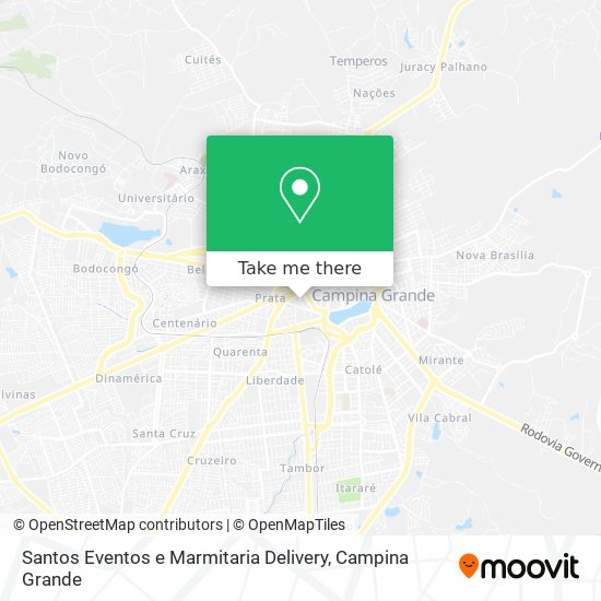 Santos Eventos e Marmitaria Delivery map