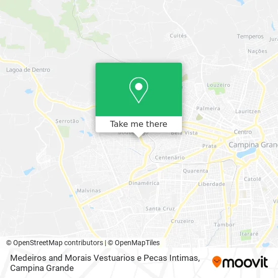 Medeiros and Morais Vestuarios e Pecas Intimas map