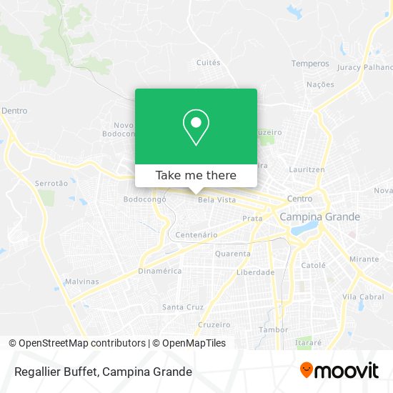 Regallier Buffet map