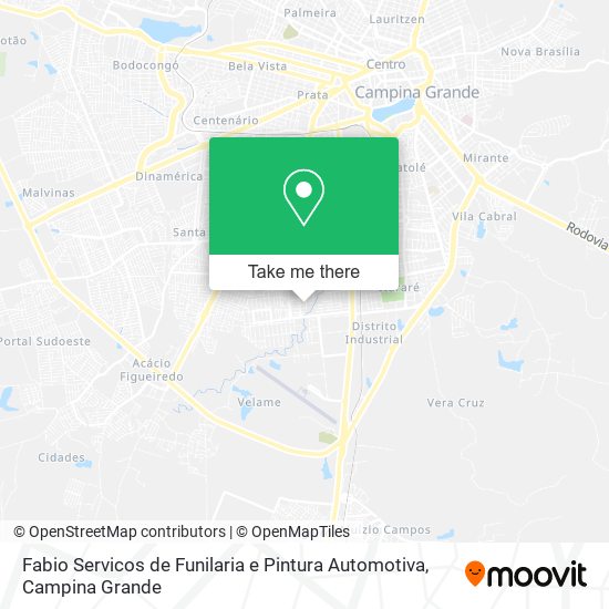 Fabio Servicos de Funilaria e Pintura Automotiva map
