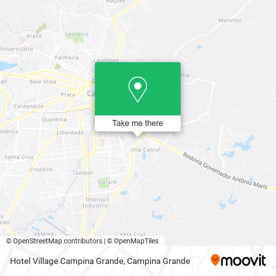Mapa Hotel Village Campina Grande