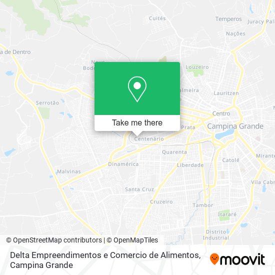 Mapa Delta Empreendimentos e Comercio de Alimentos