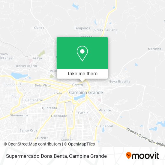 Mapa Supermercado Dona Benta