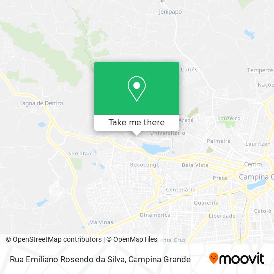 Rua Emíliano Rosendo da Silva map