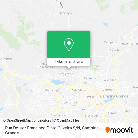 Rua Doutor Francisco Pinto Oliveira S / N map