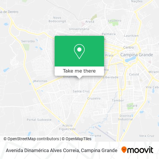 Avenida Dinamérica Alves Correia map