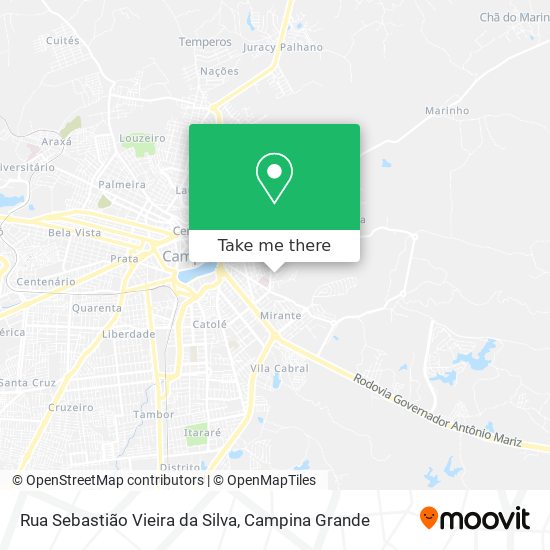 Rua Sebastião Vieira da Silva map