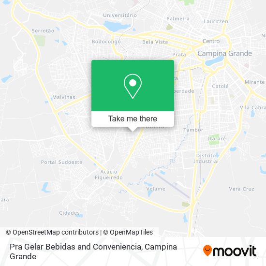 Pra Gelar Bebidas and Conveniencia map