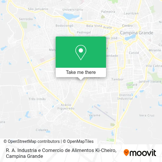 R. A. Industria e Comercio de Alimentos Ki-Cheiro map
