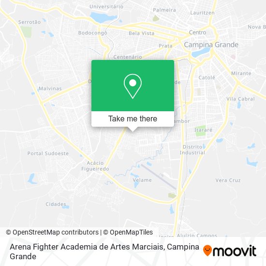 Mapa Arena Fighter Academia de Artes Marciais