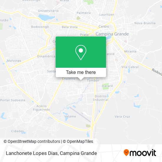 Mapa Lanchonete Lopes Dias