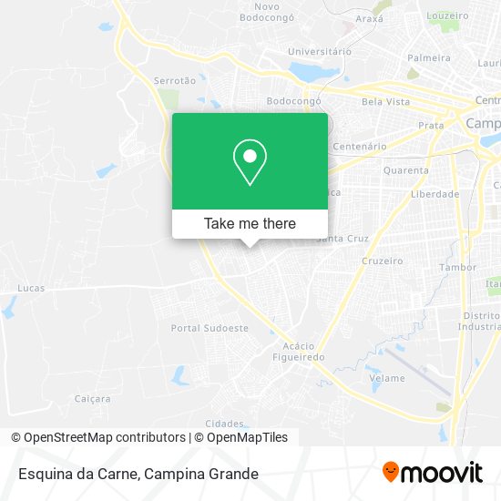 Esquina da Carne map