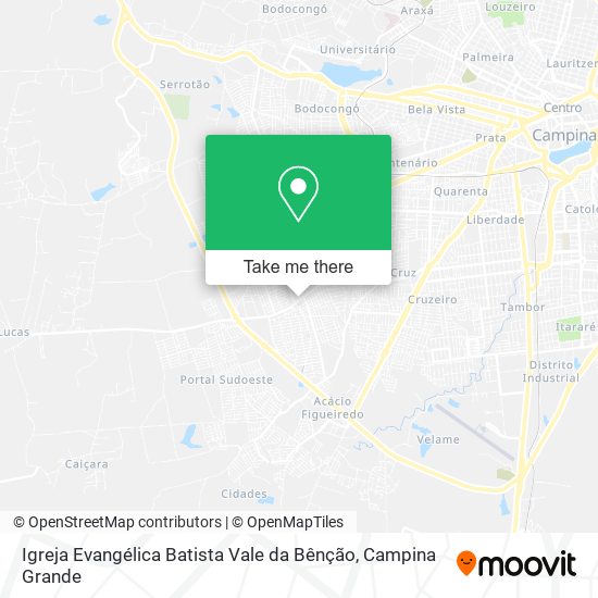 Igreja Evangélica Batista Vale da Bênção map