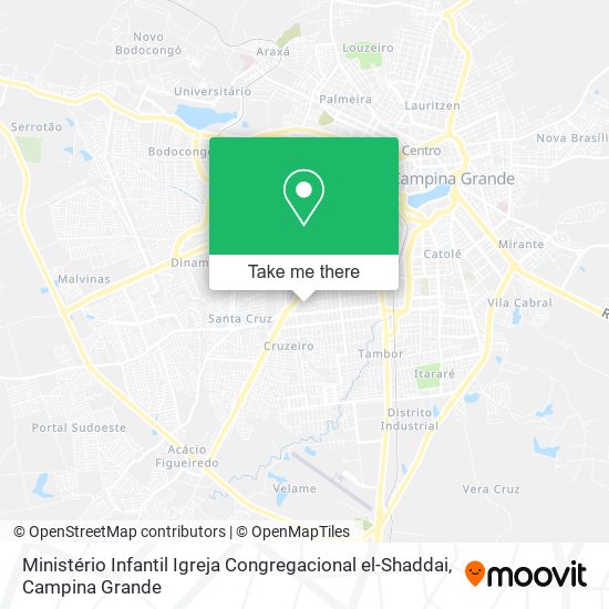 Ministério Infantil Igreja Congregacional el-Shaddai map