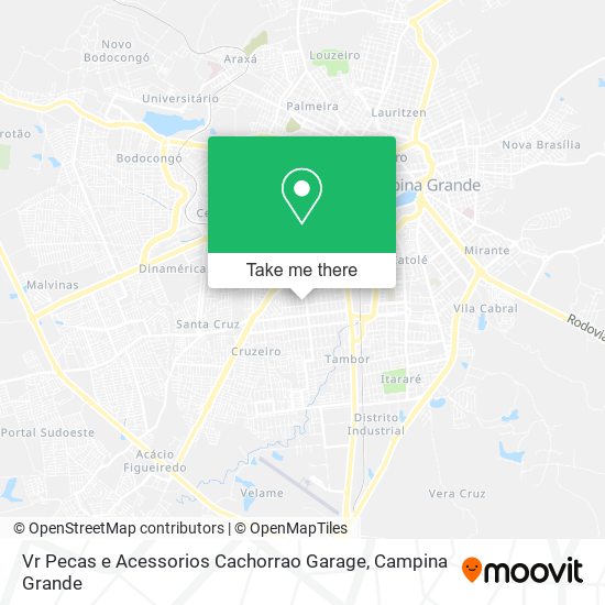 Mapa Vr Pecas e Acessorios Cachorrao Garage