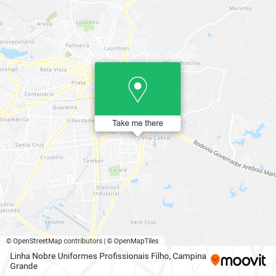 Linha Nobre Uniformes Profissionais Filho map