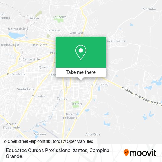 Educatec Cursos Profissionalizantes map