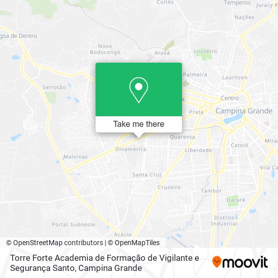 Torre Forte Academia de Formação de Vigilante e Segurança Santo map