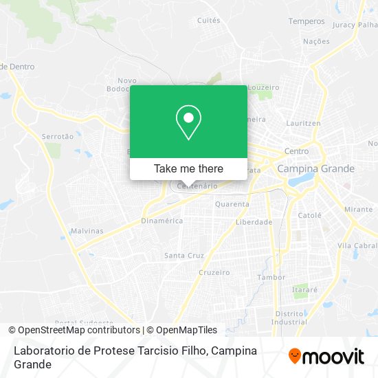 Laboratorio de Protese Tarcisio Filho map