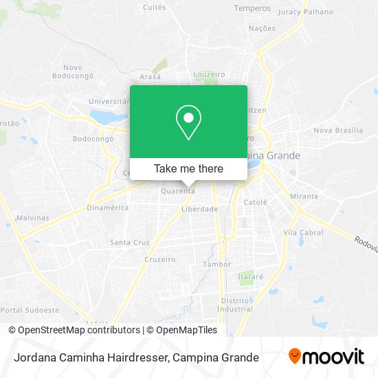 Jordana Caminha Hairdresser map