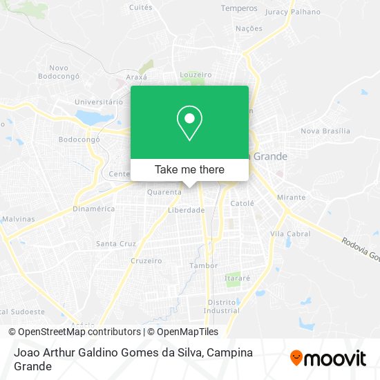 Joao Arthur Galdino Gomes da Silva map