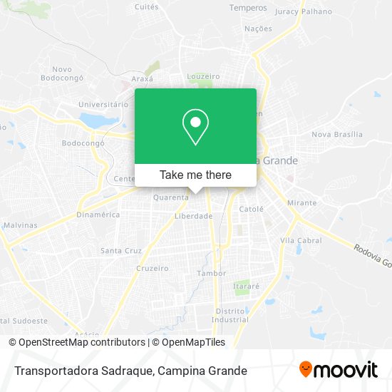 Transportadora Sadraque map