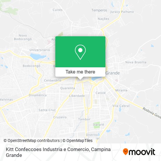 Mapa Kitt Confeccoes Industria e Comercio