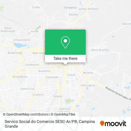 Servico Social do Comercio SESC-Ar / PB map