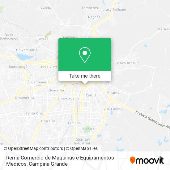 Rema Comercio de Maquinas e Equipamentos Medicos map