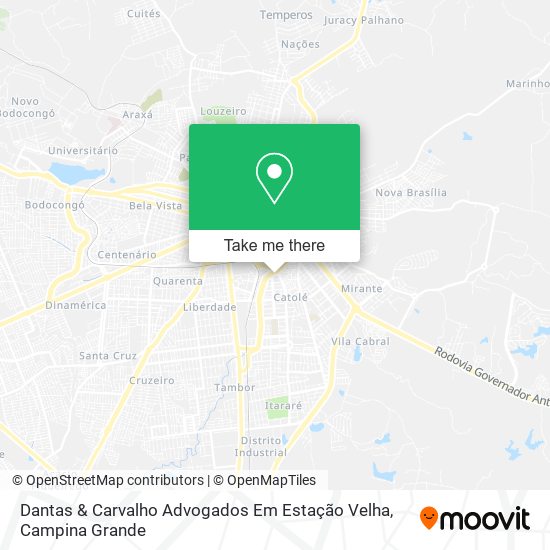 Dantas & Carvalho Advogados Em Estação Velha map