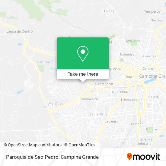 Paroquia de Sao Pedro map