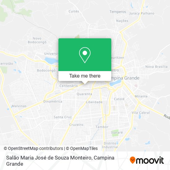 Mapa Salão Maria José de Souza Monteiro