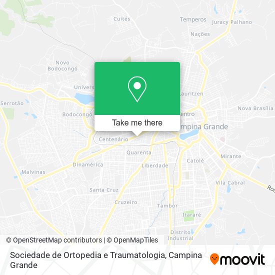 Sociedade de Ortopedia e Traumatologia map