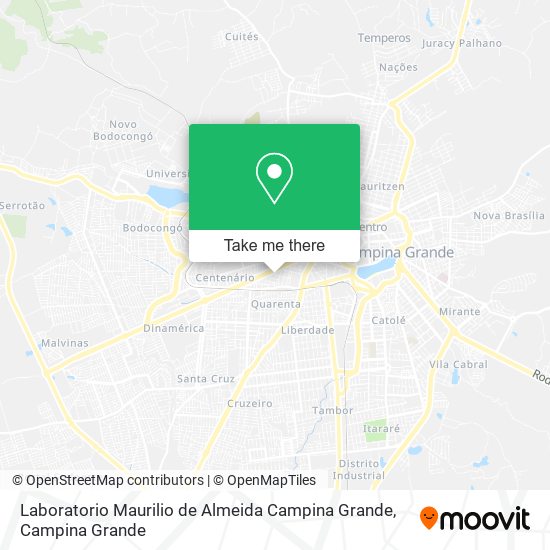 Laboratorio Maurilio de Almeida Campina Grande map