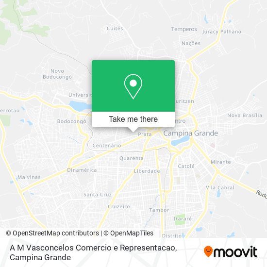 Mapa A M Vasconcelos Comercio e Representacao
