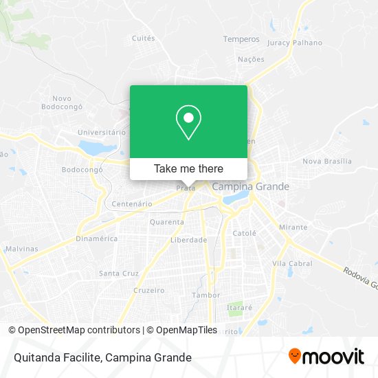 Quitanda Facilite map