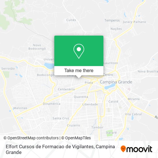 Mapa Elfort Cursos de Formacao de Vigilantes