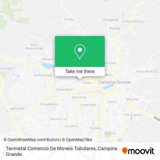 Mapa Tecmetal Comercio De Moveis Tubulares