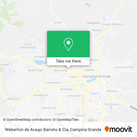Mapa Weberton de Araujo Barreto & Cia