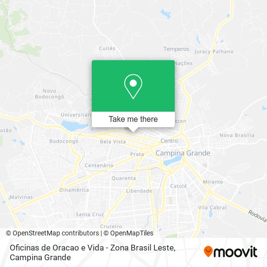 Oficinas de Oracao e Vida - Zona Brasil Leste map