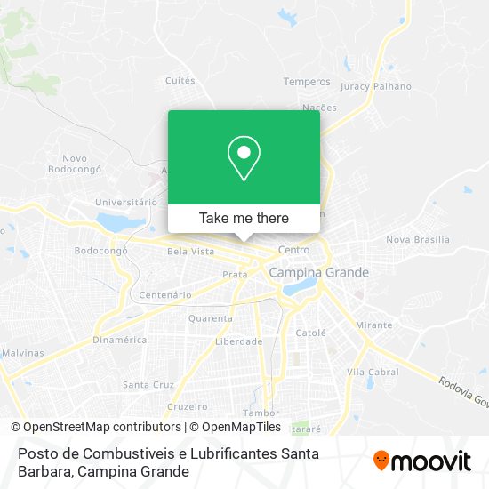 Posto de Combustiveis e Lubrificantes Santa Barbara map