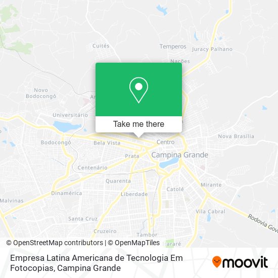 Mapa Empresa Latina Americana de Tecnologia Em Fotocopias