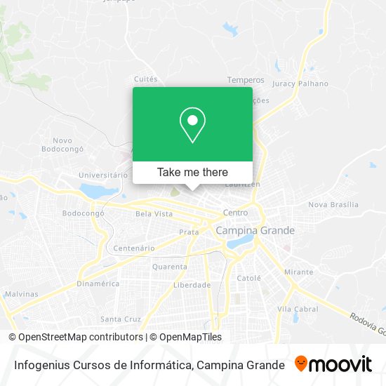 Mapa Infogenius Cursos de Informática