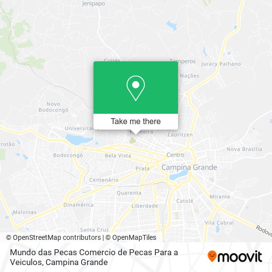 Mundo das Pecas Comercio de Pecas Para a Veiculos map