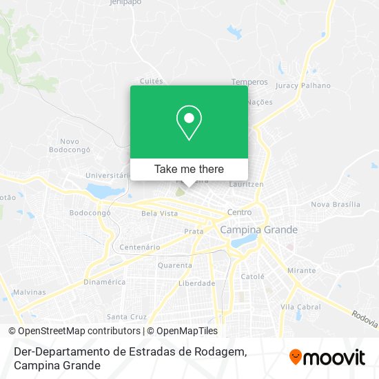 Der-Departamento de Estradas de Rodagem map