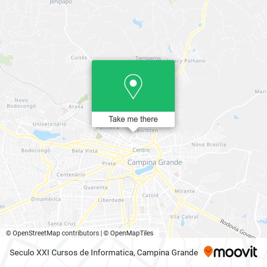 Seculo XXI Cursos de Informatica map