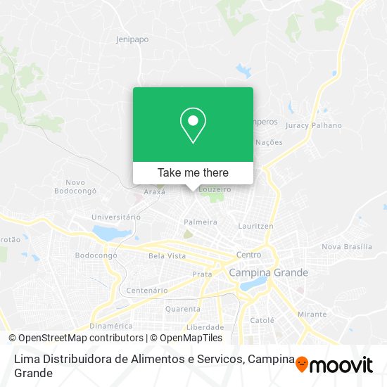 Mapa Lima Distribuidora de Alimentos e Servicos