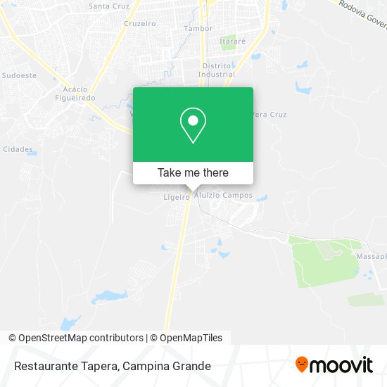 Mapa Restaurante Tapera