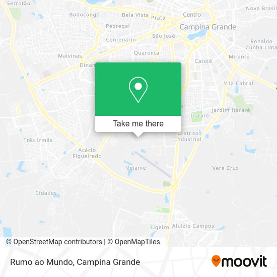 Rumo ao Mundo map